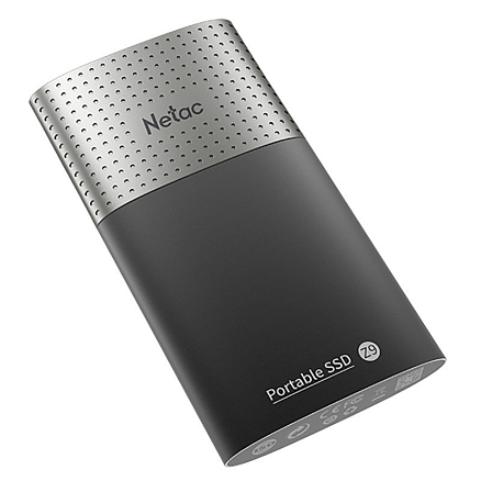 Внешний SSD накопитель Netac Z9 128GB Type-C USB 3.2 Gen2 черно-серебристый