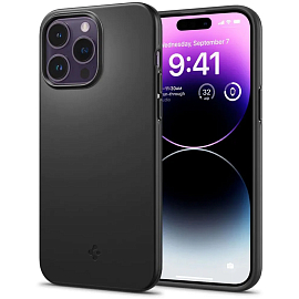 Чехол для iPhone 14 Pro пластиковый Spigen Thin Fit черный