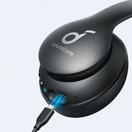 Наушники беспроводные Anker SoundСore Life 2 Neo полноразмерные с микрофоном складные черные
