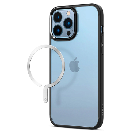 Наклейка на телефон для магнитного держателя MagSafe Spigen OneTap серебристая