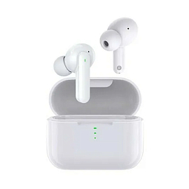 Наушники TWS беспроводные QCY T11 вакуумные с микрофоном белые