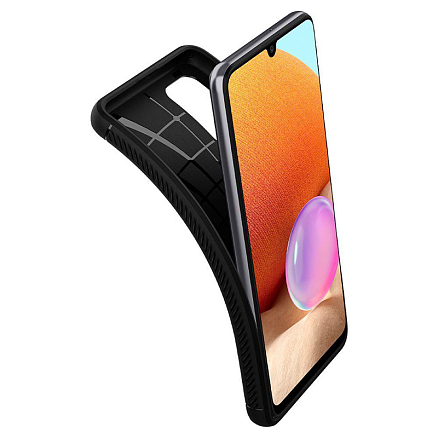 Чехол для Samsung Galaxy A72 гелевый Spigen Rugged Armor черный
