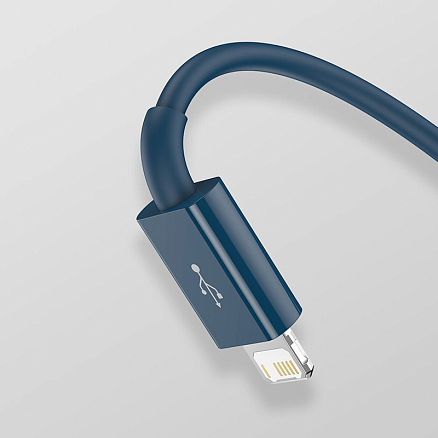 Кабель USB - Lightning, MicroUSB, Type-C 1,5 м 3.5A Baseus Superior синий
