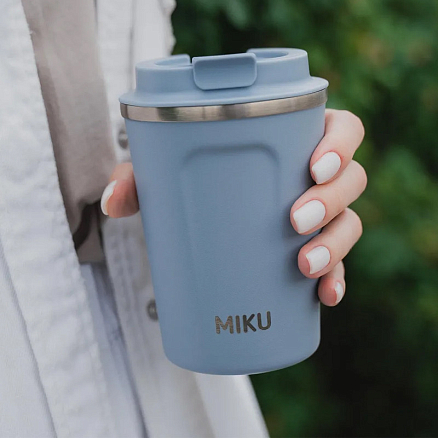 Термокружка Miku TH-MG-380 380 мл голубая