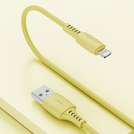 Кабель USB - Lightning для зарядки iPhone 1,2 м 2.4А Baseus Colourful желтый