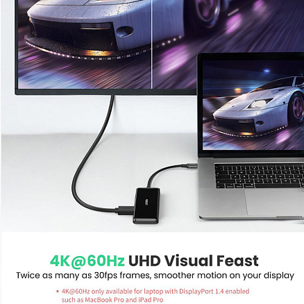 Хаб (разветвитель) Type-C - HDMI 4K 60Hz, 3 х USB 3.0, Type-C PD 100W с картридером SD и MicroSD Ugreen CM314 серый