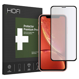 Защитное стекло для iPhone 11 на весь экран Hofi Hybrid Glass черное
