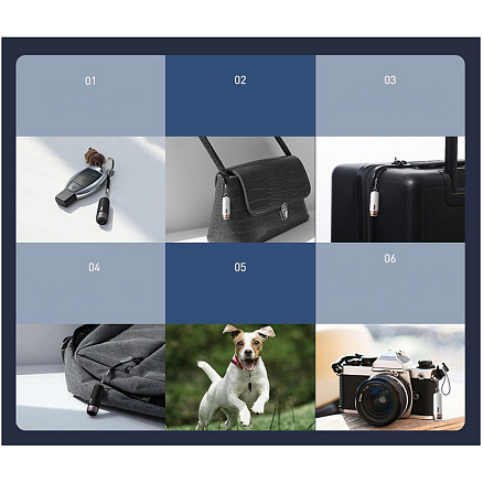 Умный брелок с GPS-трекером Baseus ZLFDQT3-02 белый