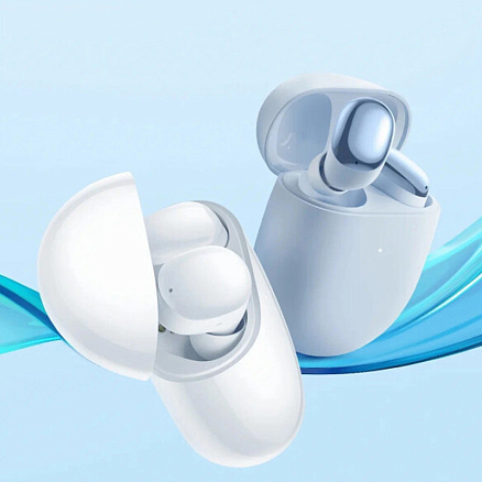 Наушники TWS беспроводные Bluetooth Xiaomi Redmi Buds 4 вакуумные с микрофоном и активным шумоподавлением белые