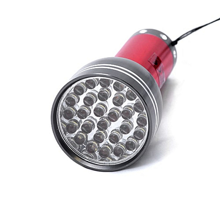 Фонарик светодиодный компактный Grundig G-56366 28 диодов красный