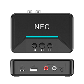 Bluetooth аудио адаптер (ресивер) 3,5 мм + 2RCA + USB Comfast CF-BT200 NFC V5.0 