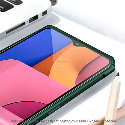Чехол для Huawei P40 Lite гибридный Rzants Beetle зеленый