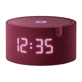 Умная колонка Яндекс Станция Мини 2 с часами (красный гранат)
