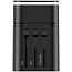 Переходник для розетки универсальный c USB и Type-C 3А 18W (быстрая зарядка) Baseus Removable черный