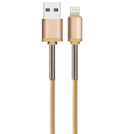 Кабель USB - Lightning для зарядки iPhone 1,2 м 2A Joyroom S-M323 золотистый