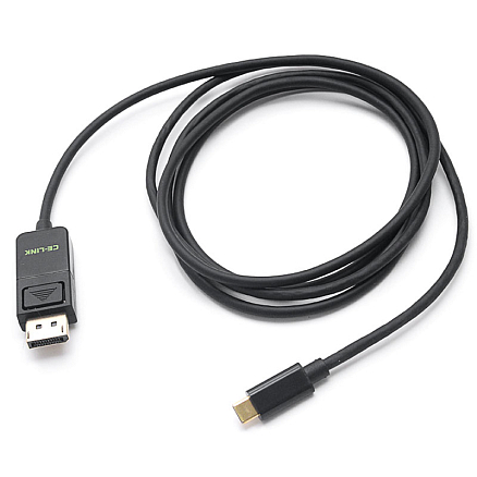 Кабель Type-C - DisplayPort (папа-папа) 1 м 4K 60Hz v1.2 черный