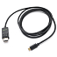 Кабель Type-C - DisplayPort (папа-папа) 1 м 4K 60Hz v1.2 черный