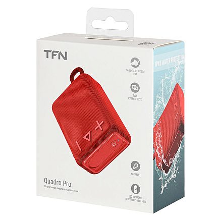 Портативная колонка TFN Quadro Pro красная
