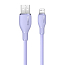 Кабель USB - Lightning для зарядки iPhone 2 м 2.4A Baseus Pudding фиолетовый