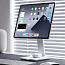 Подставка для iPad магнитная с беспроводной зарядкой для телефона Pitaka MagEZ Stand белый мрамор