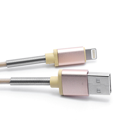 Кабель USB - Lightning для зарядки iPhone 1,2 м 2A Joyroom S-M323 золотистый