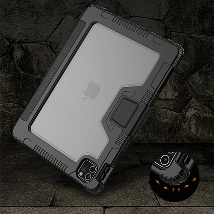 Чехол для iPad Pro 11, Pro 11 2020, Pro 11 2021 гибридный Nillkin Bumper черный