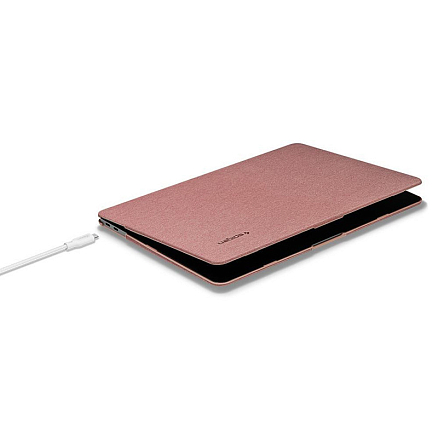 Чехол для Apple MacBook Air 13 (2018-2019) A1932, (2020) А2179 пластиковый Spigen SGP Thin Fit розовый