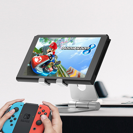 Подставка для телефона или планшета складная SeenDa A001 металлическая серебристая