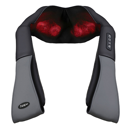 Массажер для шеи, плеч, живота и поясницы Шиацу с подогревом Naipo MGS-801