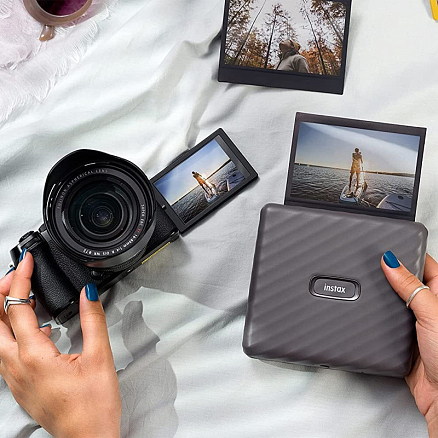 Фотопринтер Fujifilm Instax Link Wide серый