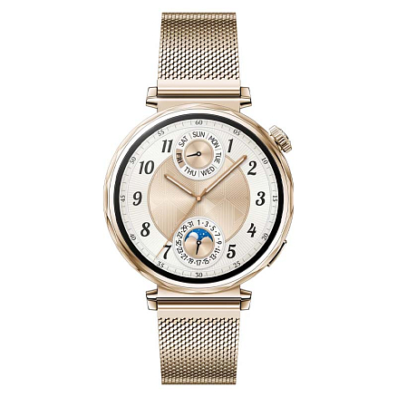 Умные часы Huawei Watch GT 5 41 мм с металлическим ремешком золотистые