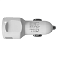 Зарядное устройство автомобильное с двумя USB входами 5.2A и Type-C кабелем Maxvi CCM-522 Plus T белое