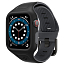Чехол с ремешком для Apple Watch 40 мм гелевый Spigen Liquid Air Pro черный