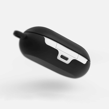 Чехол для наушников Samsung Galaxy Buds, Buds+ силиконовый Ringke черный