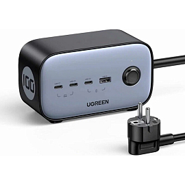 Зарядное устройство сетевое с USB и тремя Type-C входами 100W Ugreen CD270 (быстрая зарядка PD) черное