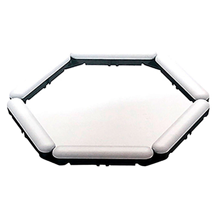 Кольцевая лампа модульная из 6 частей V86 черная