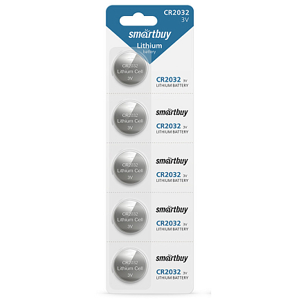 Батарейки SmartBuy Lithium CR2032 5 шт. SBBL-2032-5B