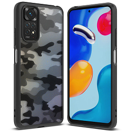 Чехол для Xiaomi Redmi Note 11, 11S гибридный Ringke Fusion камуфляжный матовый