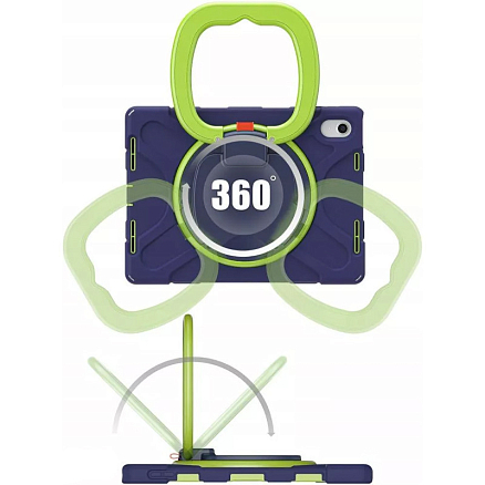 Чехол для планшета iPad 10.9 2022 гибридный Tech-Protect X-Armor сине-зеленый