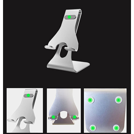 Подставка для телефона SeenDa F221 металлическая серебристая