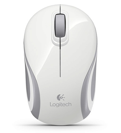 Мышь беспроводная миниатюрная Logitech M187 белая