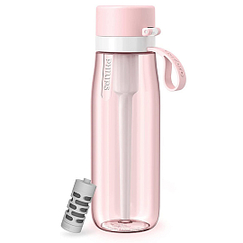 Бутылка для воды спортивная с фильтром Philips GoZero Everyday AWP2731 660 мл розовая