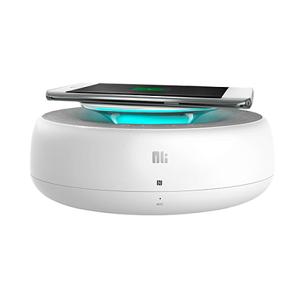 Мультимедийная колонка Nillkin Cozy MC2 с беспроводной зарядкой (быстрая зарядка QC 2.0) для телефона белая