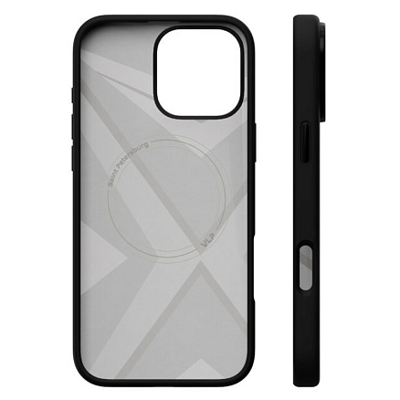 Чехол для iPhone 16 Pro Max силиконовый VLP Aster MagSafe черный