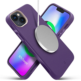 Чехол для iPhone 14 Plus гелевый Spigen Cyrill Ultra Color MagSafe фиолетовый