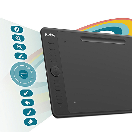 Графический планшет Parblo Intangbo M (черный)