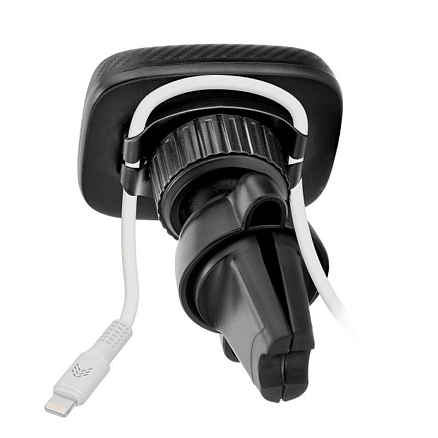 Держатель автомобильный в решетку обдува магнитный Rocket Fix черный