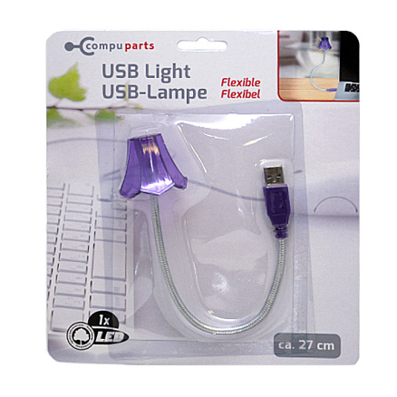 USB светильник на гибкой ножке Compu Parts Лампа фиолетовый