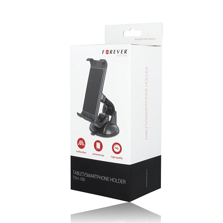 Держатель автомобильный для планшета или телефона на стекло или приборную панель Forever TSH-100