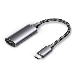 Переходник Type-C - HDMI (папа - мама) длина 30 см 4K 60Hz серый